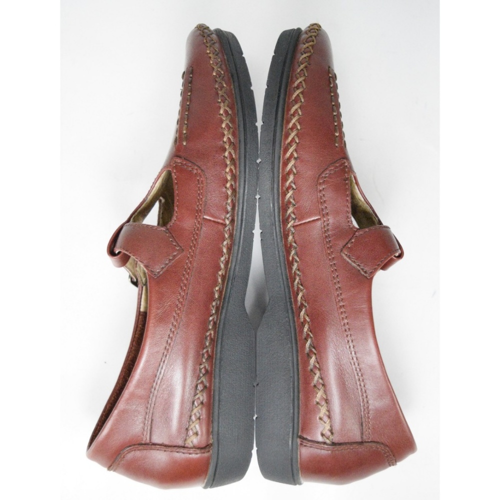 Propet Cafe Brown Leather Mary Jane Loafers 9 (AA) - Picture 4 of 8